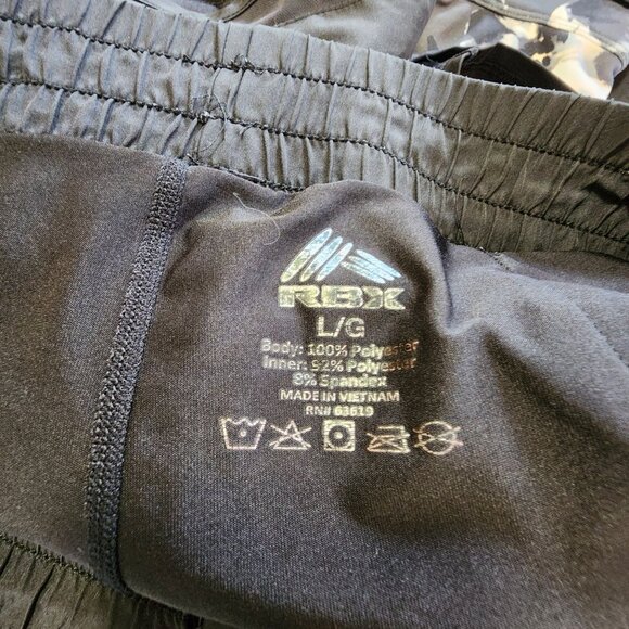 RBX Womens Black Athletic Running Shorts L - Picture 4 of 4